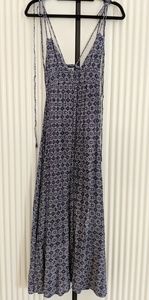 Lulu's Field Day Navy Blue Print Maxi Dress